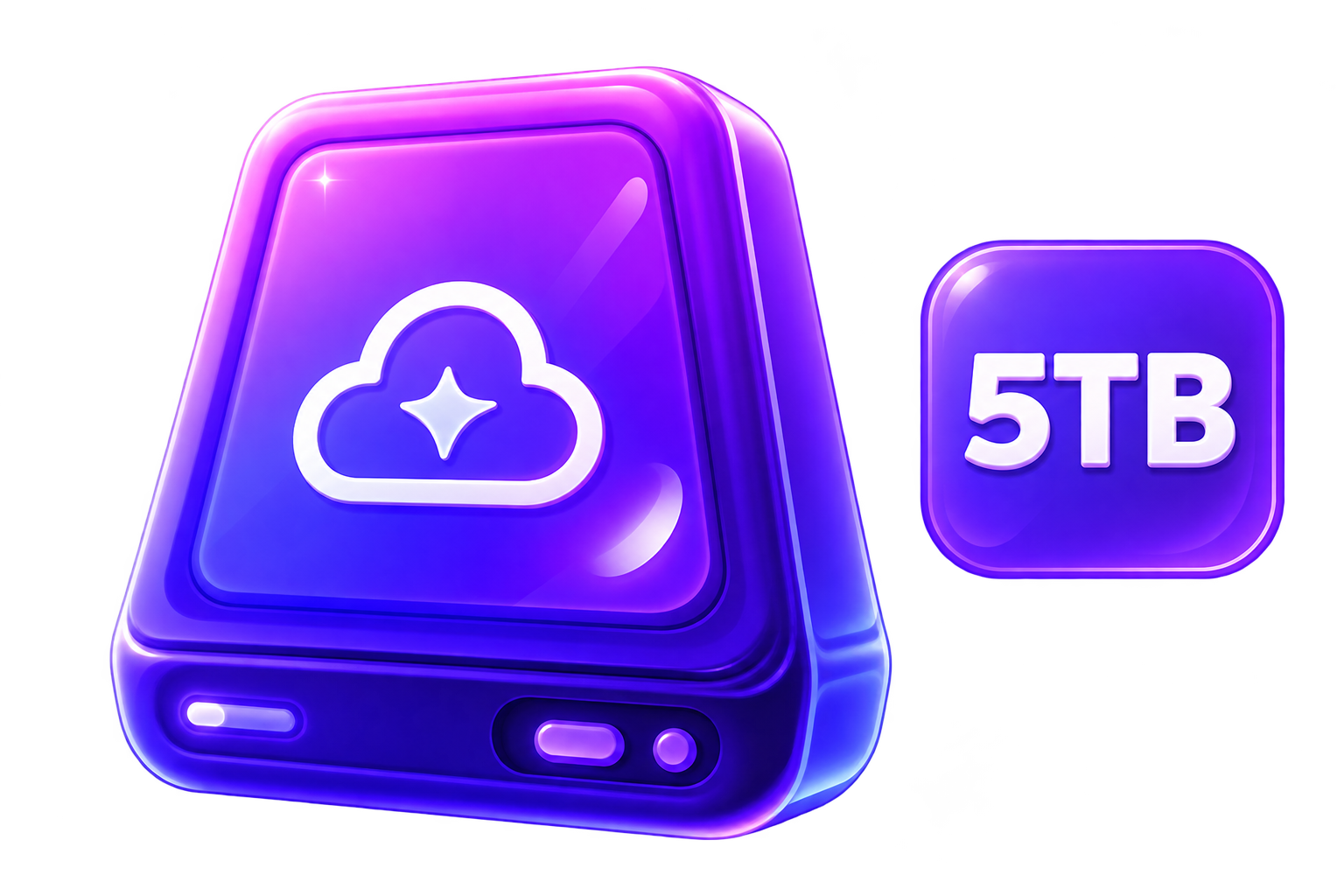 أزمة التخزين السحابي 5TB